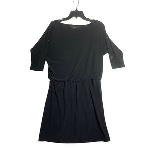 White House Black Market Stretch Black Casual Cocktail Dress XS PreLoved